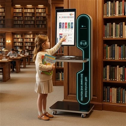 Kiosk systému knižnice RFID
